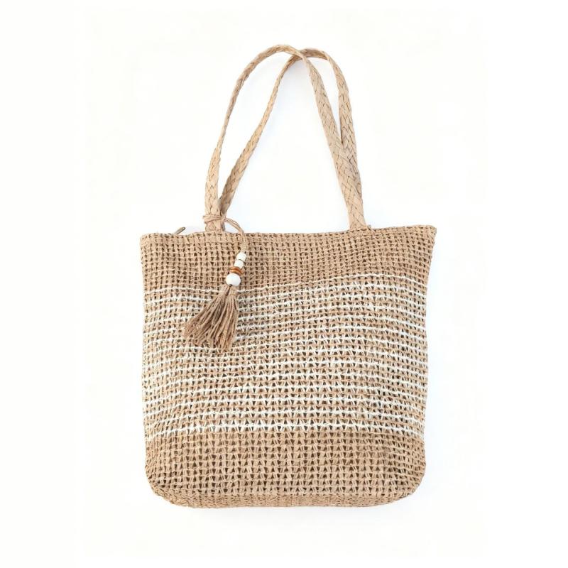 Woven Tote Bag For Women Large Capacity Grass Woven Shoulder Bag Beach Vacation Beach Bag Versatile Casual Outdoor Play Handbag