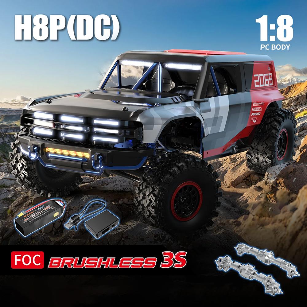 MJX H8P 3S Brushless RTR 1/8 RC Electric Remote Control Model Car Monster Off-Road Buggy Children's Toys