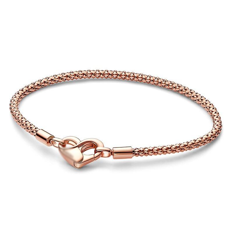 S925 Silver Love T-button Snake Bone Chain Temperament Versatile Light Luxury Bracelet Snake Bone Chain 2026