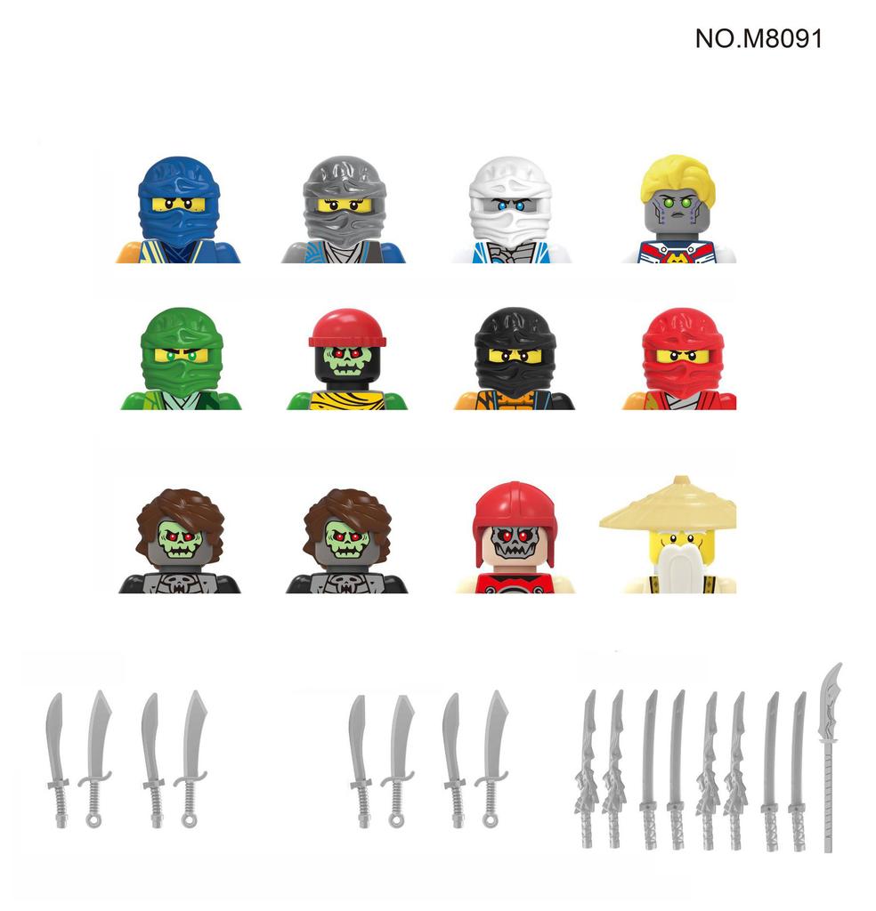 Non-Toxic City Characters Action Figures Building Blocks Policeman Teacher Fireman Occupation Mini Figurine Dolls Bricks Set Children Toys