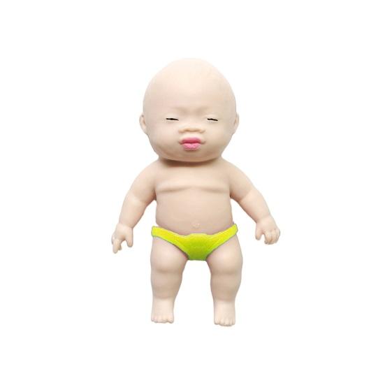 Human Baby Doll Squeeze Toy Flexible Tensile Rebound Cute Baby Doll