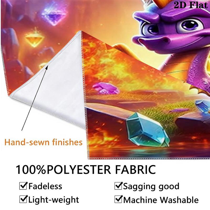 Dragon Quest Custom Name Wall Tapestry Aesthetic Wall Hanging Printed Fabric Blanket Decorative Tapestries For Bedroom Living Room Home Decor