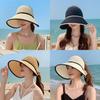 Summer Outing Sun Protection Hat With Large Brim And Bow For Women
