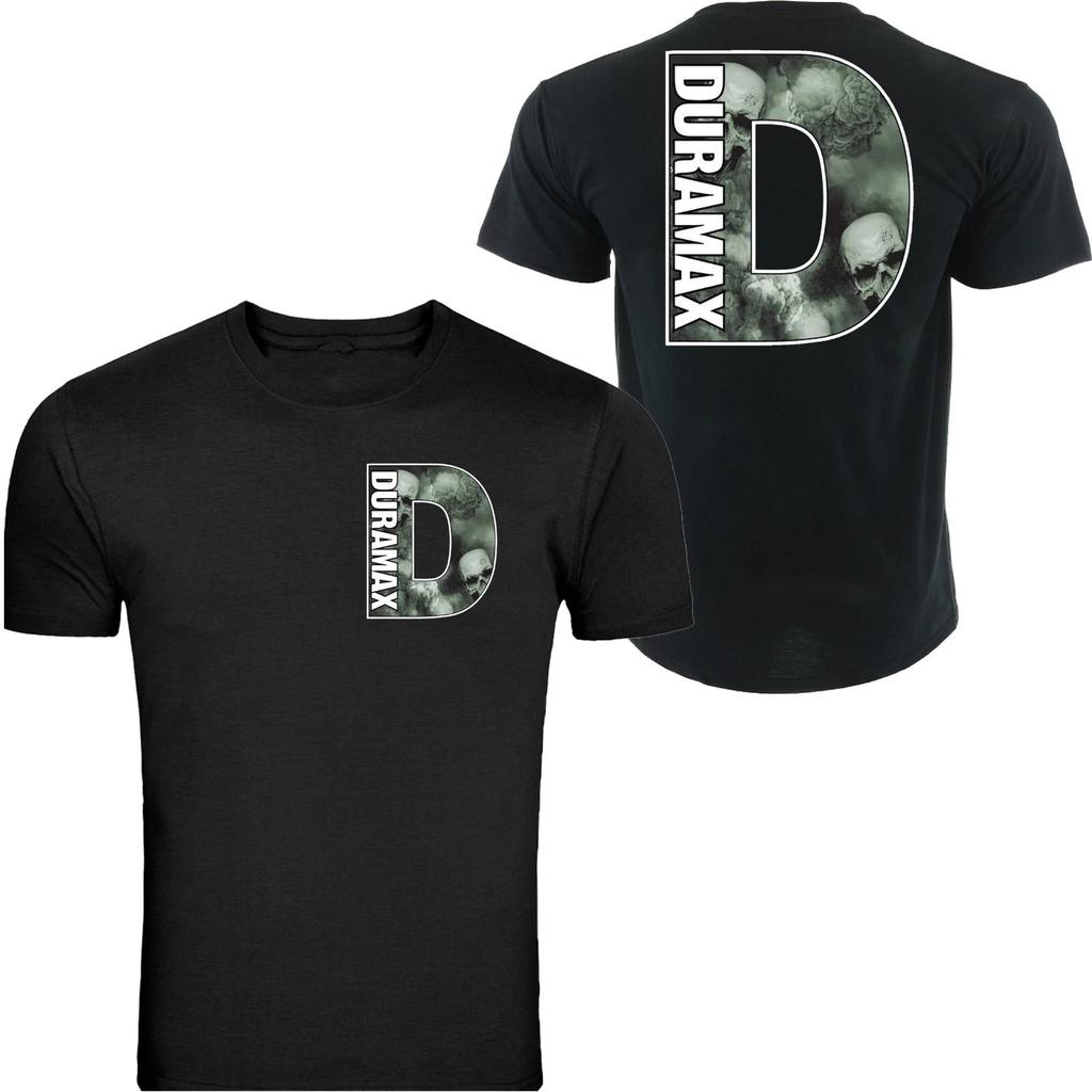 Duramax Big D Design TShirt Unisex Black Color Front Back S 4XL