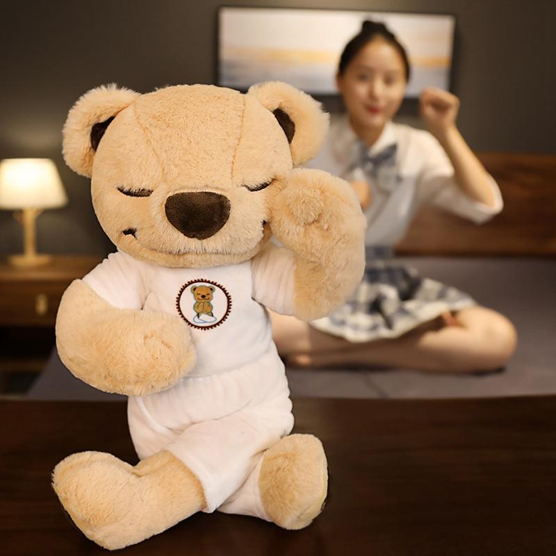 40cm Kreatives Yoga-Bär-Stofftier Weich Gefüllt Cartoon-Tier Verschiedene Aktionen Bärenpuppe Lustiges Geschenk Für Kinder Baby Mädchen