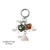 Fashionable Irregular Shape Dice Billiard Bag Pendant Metal Keychain - Hot Selling