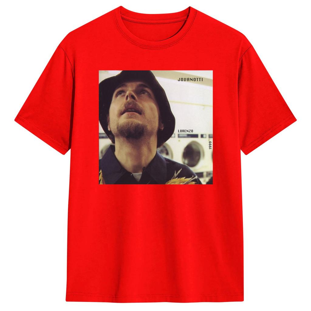 Jovanotti Lorenzo 1999 T-Shirt Sommer Y2K Lustige T-Shirts Baumwolle Hippie T-Shirt Für Unisex Individuelles Logo Oberteile
