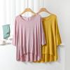 Loose Three Quarter Sleeve T-shirt for Women Summer Thin Round Neck Simple Versatile Top Base Layer T-Shirts Women’s