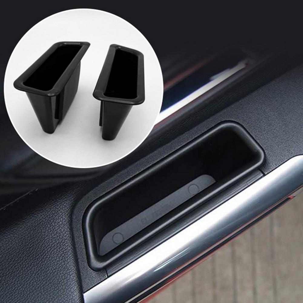 1 Pcs Car Door Side Storage Box Organizer Holder Interior Modification For Mustang Door Storage Box Lattice Car Storage Part