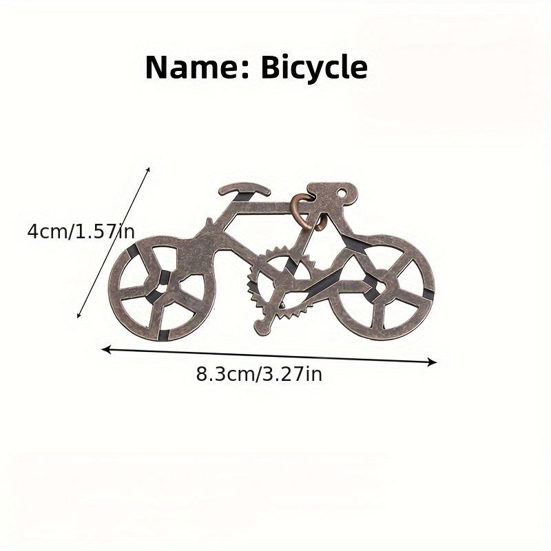 10pcs Adult Classic Metal Puzzle Locks Miniature Ornaments Snake Key Bicycle Lock Etc Each Level Offers Different Challenge 18+