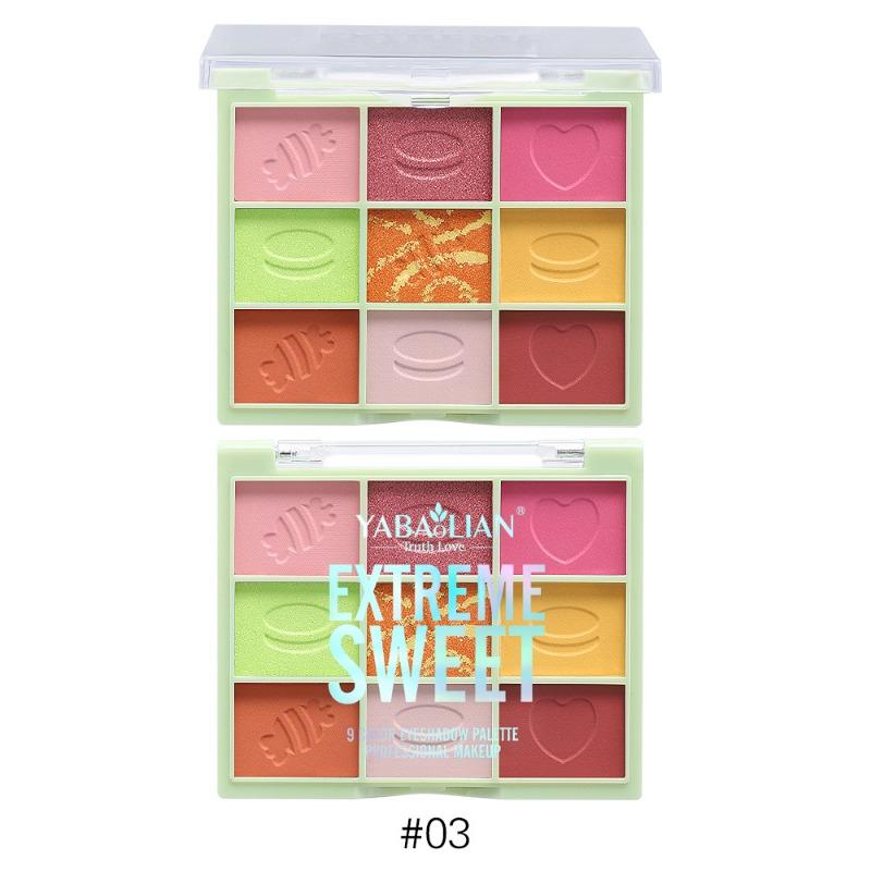 NEW Transparent Nine-color Eyeshadow Disc Earth Color Pearlescent Matte Makeup Ins Eyeshadow