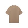 Li Ning Sports Lifestyle Series Letter Embroidery Pullover Short Sleeve T-Shirt Couple Style Unisex Tops Gingerbread-Brown AHSS877-3