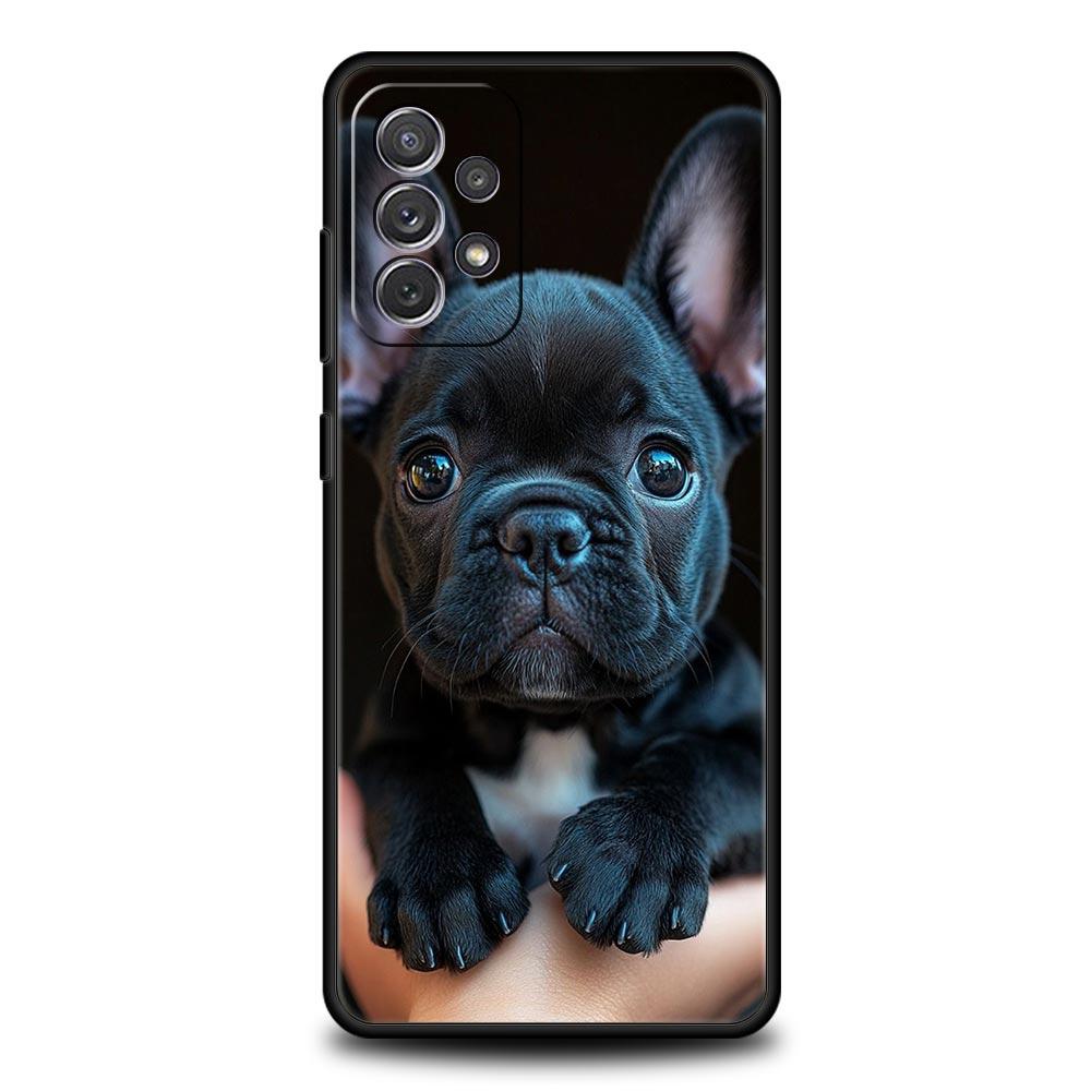 French Bulldog Dog Pet Phone Case for Samsung A51 A71 A21S A17 A11 A15 A25 A23 A33 A53 A73 A07 A03S A05S A13 A35 A55 5G Cover