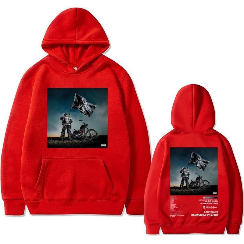 Rapper Don Toliver Hardstone Psycho Album Double Sided Graph Men Hoodies Fashion Letter Printed  Sweatshirts Hooded Pullover