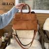 IELGY Retro Matte Suede All-Match One-Shoulder Diagonal Bag Commuter All-Match Portable La