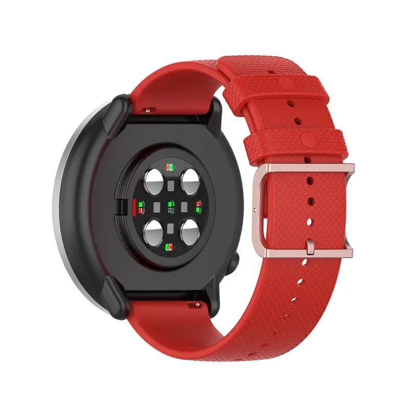 For Samsung Galaxy Watch 3/46mm/42mm/Active 2/Gear S3 Frontier Silicone Bracelet Huawei Watch GT/2/2E/Pro Strap