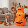 Inflatable JackO'Lantern Stack | Lightweight PVC Material, Stacked Pumpkin Figure, for Yard