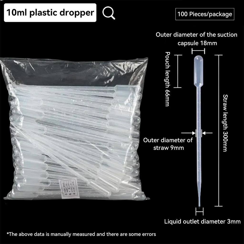 1ml 2ml 3ml 5ml 100Pcs/Lot Laboratory Pipette Plastic Disposable Graduated Container Liquid Dropper Equipment Straw Makeup Tools