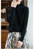 Women's 2025 Autumn/Winter Seven-Stitch Thick Wool Knit Half-High Neck Base Layer Top