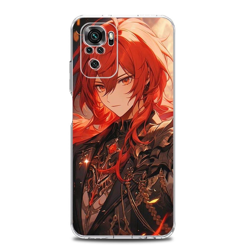 Genshin impact dragon Genshin Zhongli Case For Xiaomi Redmi Note 13 12 5G 9S 9 8 10 11 Pro 4G 9T 13C 12C10C 9C 9A 7 Pro Cover