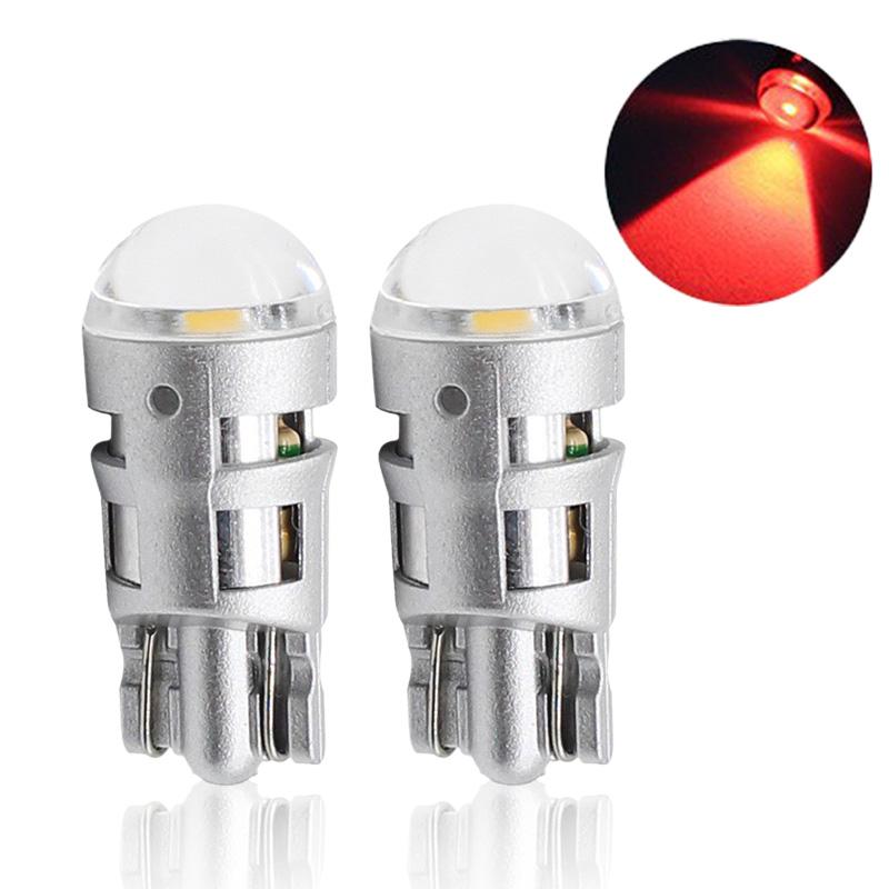2Pcs T10 COB Led DC 12V Signal Lamp Car Bulb W5W 194 168 Reading Interior Lamps Clearance Backup Reverse Fog Lights Ultra Bright