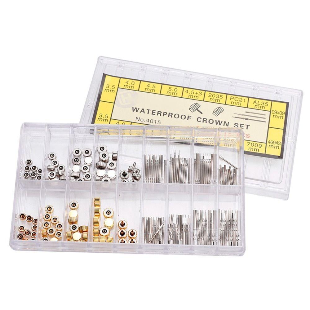 Assorted Kit Watch Crown Spring Bar Set Watch Stem Extender  Replacement Parts