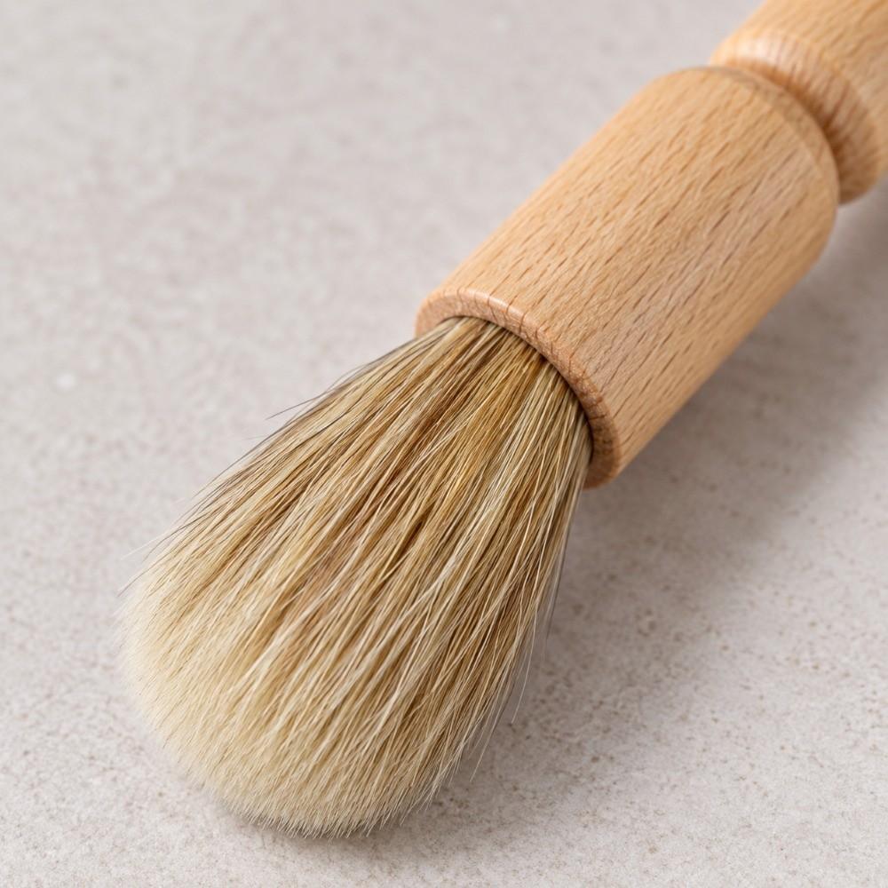 2PCS Long Handle Coffee Grinder Brush Wooden Handle Powder Cleaning Brush Coffee Machine