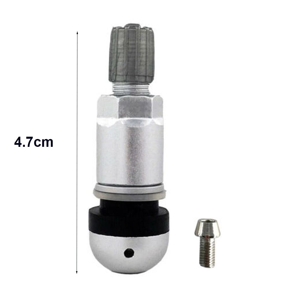 4Pcs For Volkswagen Sensor Valve Repair Kit TPMS Valve Aluminum Alloy Tyre Pressure Sensor argento