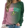 Women's Fashion Casual Long Sleeve Loose Printed Sweatshirt Top