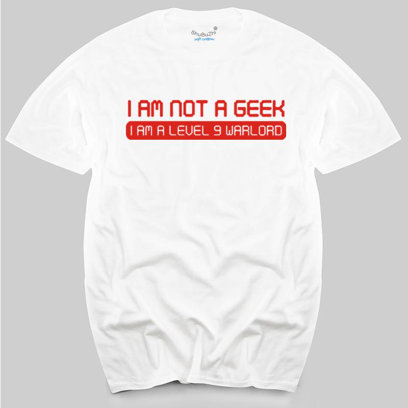 I AM NOT A GEEK I AM A WARLORD FUNNY PRINTED MENS T SHIRT RETRO GAMER GIFT IDEA mens top tees S