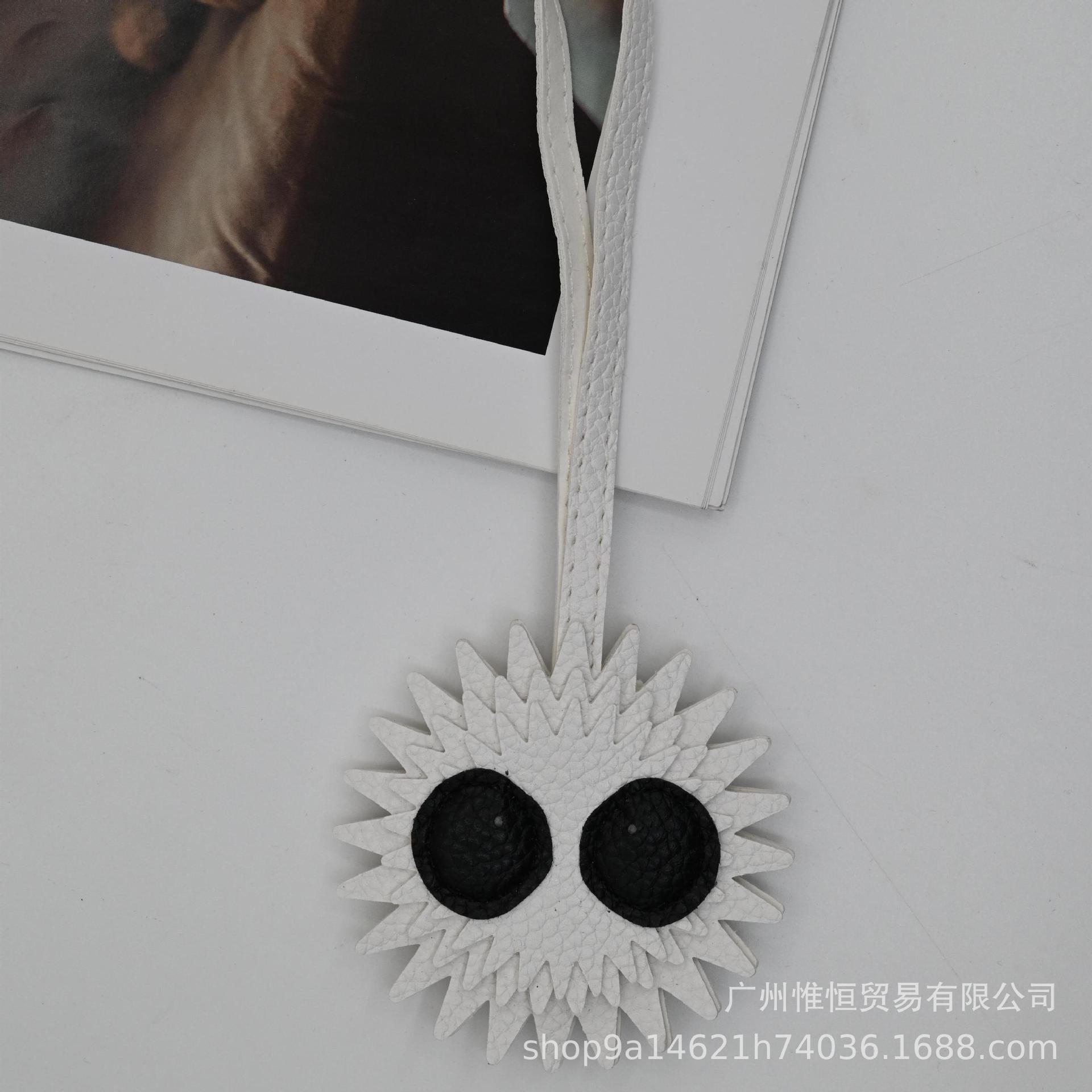 

Black Briquettes Hand-made Microfiber Key Bag Pendant Gift Personality Simple Female Fashion Ugly Small Briquettes білий