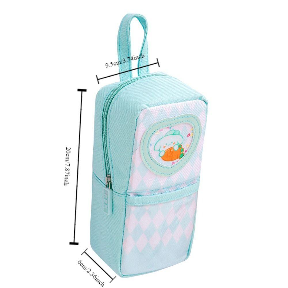 Handheld Storage Bag Large Capacity Stationery Box Simple Cartoon Pen Bag  Kid