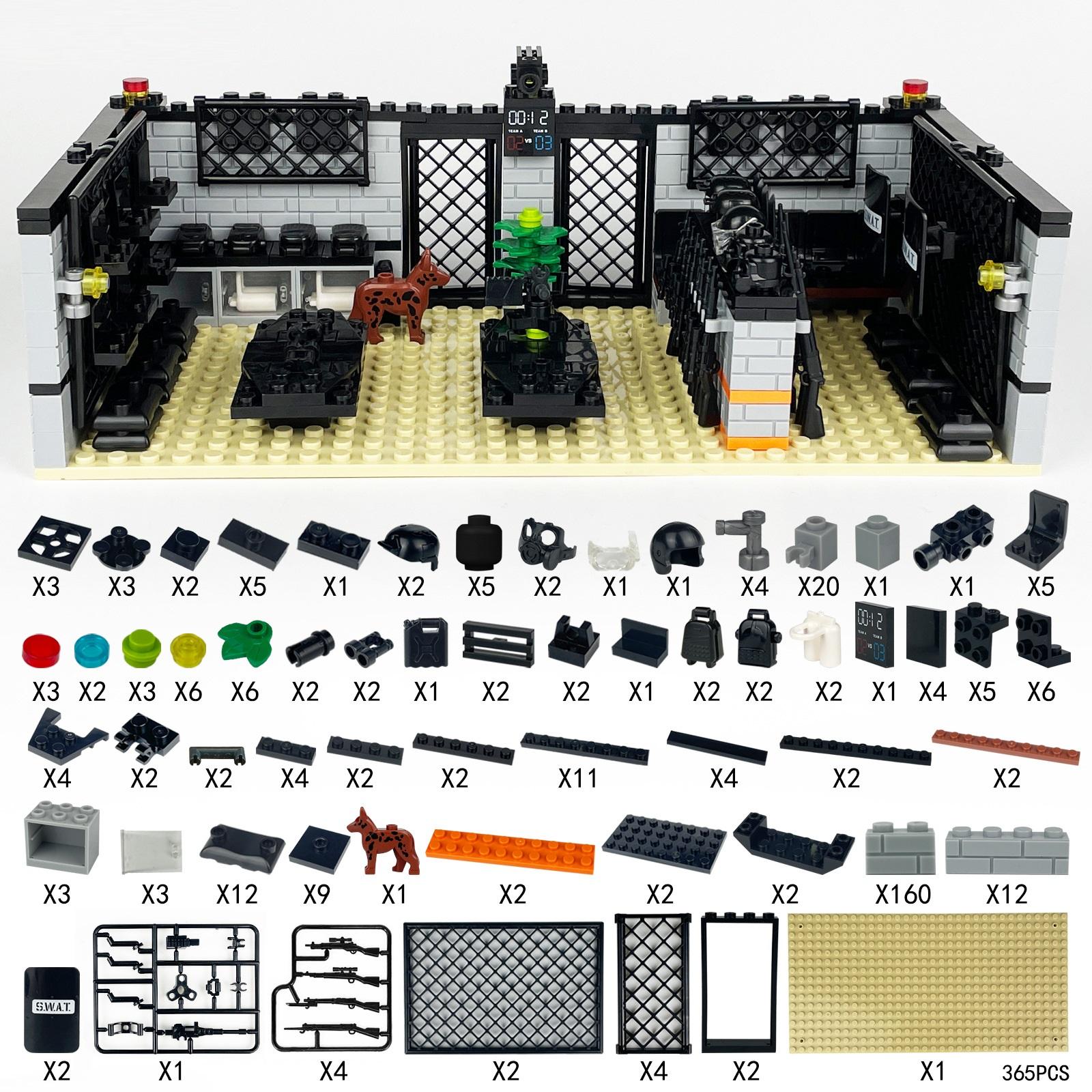 

City Military SWAT Special Forces Police Mini Action Figures MOC Soldier Weapons Arsenal Gun Army Playmobil Building Block Toys