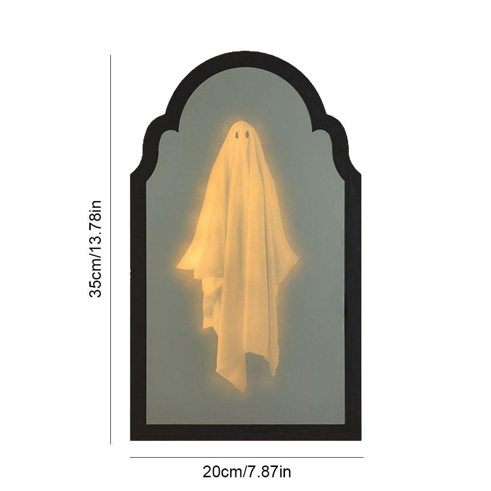 Halloween Spökspegel Ljus Krypande Ögon Spöke Halloween Spökspegel Läskig Spökhus Spöke Spegel Halloween Dekoration