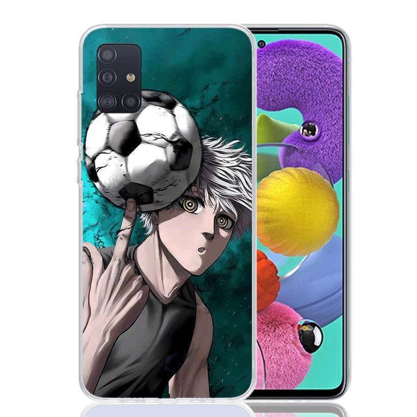 Blue Lock Nagi Seishiro Phone Case For Samsung Galaxy A52 A32 A22 A12 A02S A50S A30S A51 A31 AA71 Note 20 Ultra 10 S10 Plus Gala