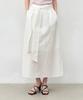 Basica Strap Banding Long Skirt (White)