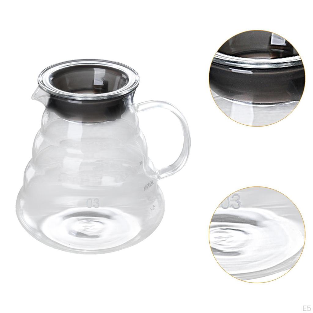 Clear Coffee Pot Creative Glass Carafe for Kitchen Lovers Gift 300ml