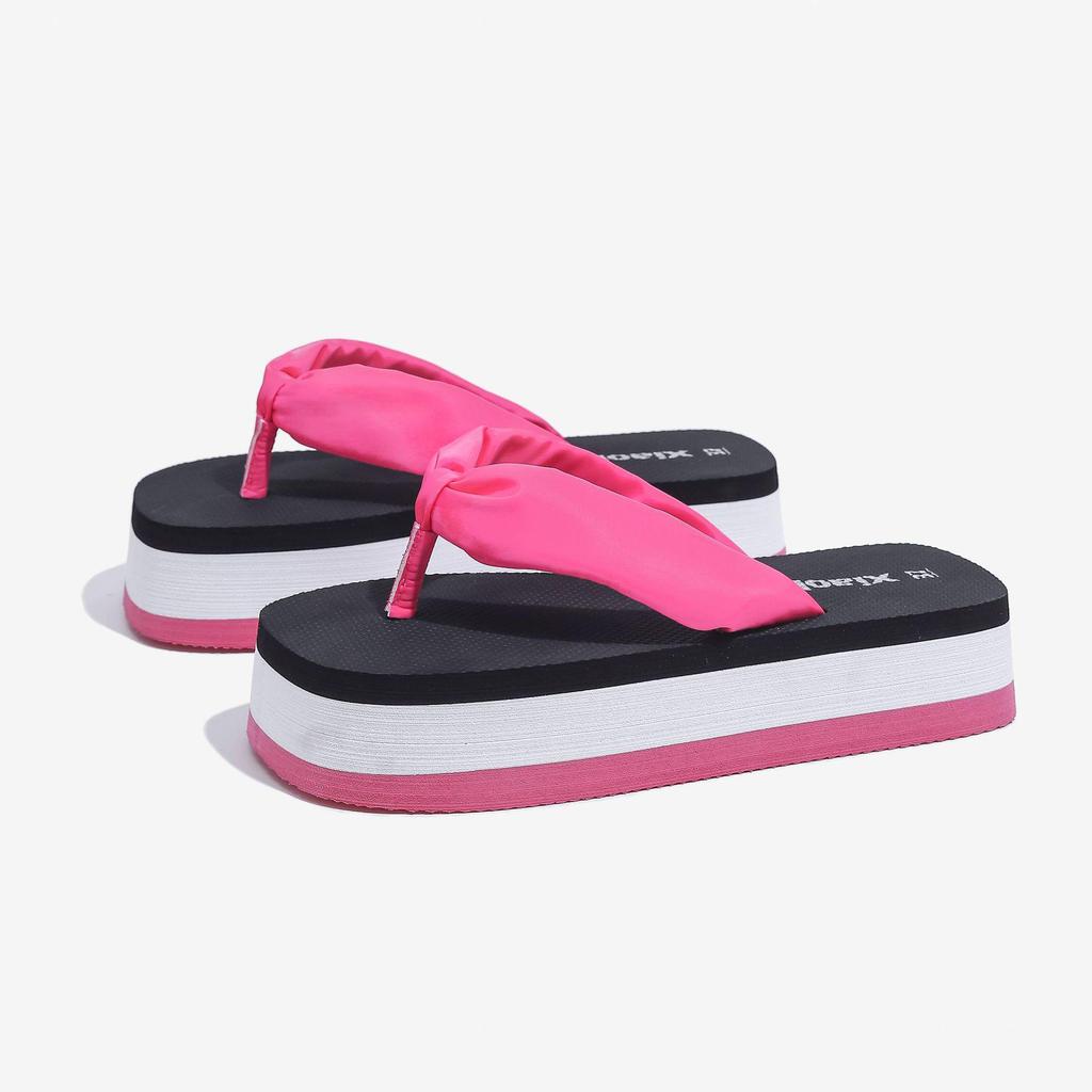 Women's High-End Thick-Soled Flip-Flops, Outdoor Summer Fashion, Color-Block Sandals