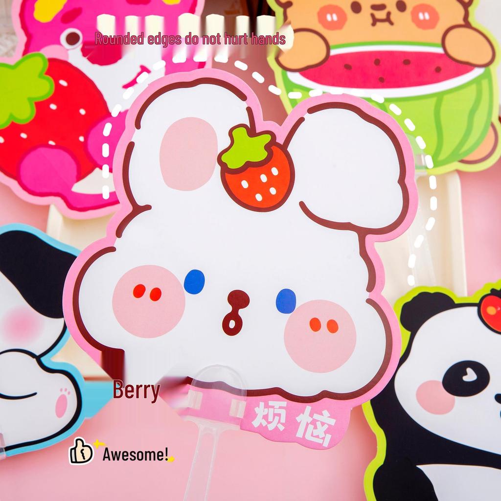 Portable Cartoon Animal Folding Fan for Kids – Summer Cool Handheld Fan, Perfect for Kindergarten Gifts