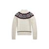 Polo Ralph Lauren Fair Isle Pattern Ribbed High Neck Sweater Kids Sweater Off-White 313920103-001