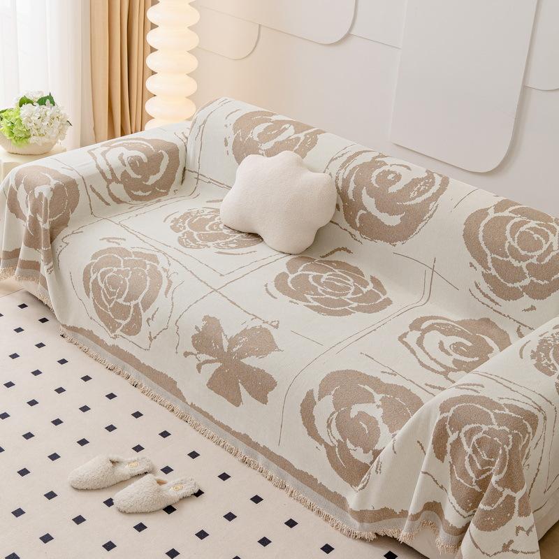 

Чехол для дивана из шенилла с цветочным узором, одеяло для дивана, универсальное полотенце для дивана, пыленепроницаемый чехол для подушки дивана 180x130