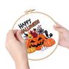 DIY Cross Stitch Kit with Needle Thread Instructions Cross Stitch Needlepoint Kit Halloween Embroidery Kit for Adults Beginner