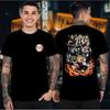 Anime Unisex Pattern Demon Killer 2025 Summer New Retro Fashion Men's and Women's Streetwear