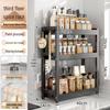 Countertop Kitchen Storage Rack for Spices and Sauces - Organize Oil, Salt, Vinegar, and Soy Sauce