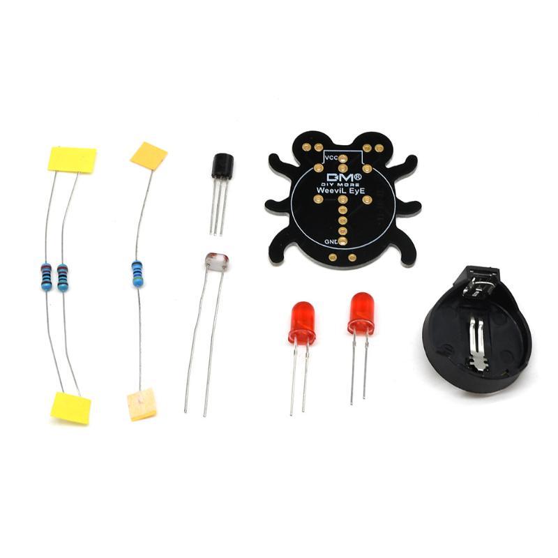 Weevil Eye Electronic Diy Kit Photosensitive Led Light For Beginners Electronics Learning Kit
