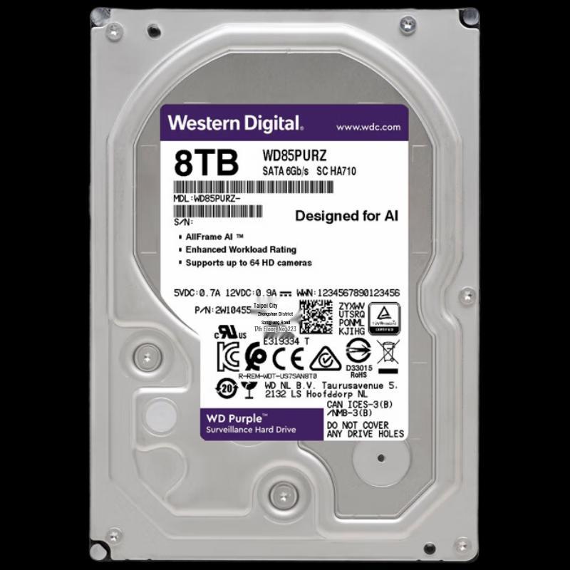 WD Purple Surveillance Hard Drive