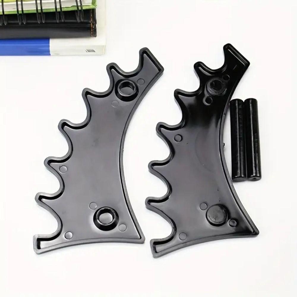 Transparent 6-bit Ballpoint Pen Holder Plastic Simple Eyebrow Pencil Holder Aesthetic Ladder Shelf Makeup Display Stand School