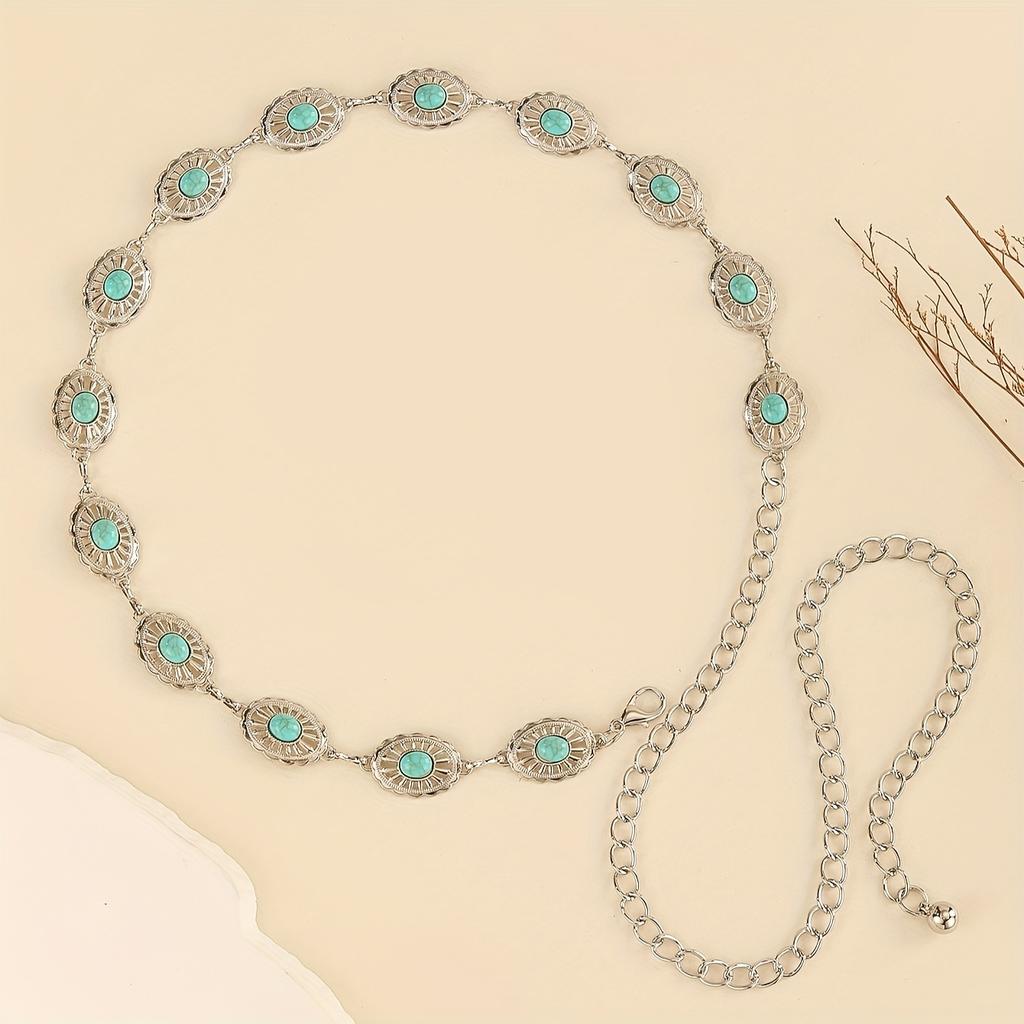 Hollow Bohemian Style Waist Chain Adjustable Jewelry Women Party Ethnic Vintage Belt Decoration