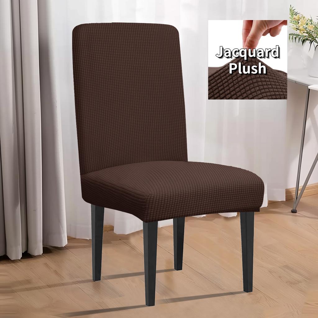 Dining Room Chair Protector Slipcovers Set of 4/8 Stretch Removable Washable Seat Cover for Kitchen Home Decoration Chair Cover