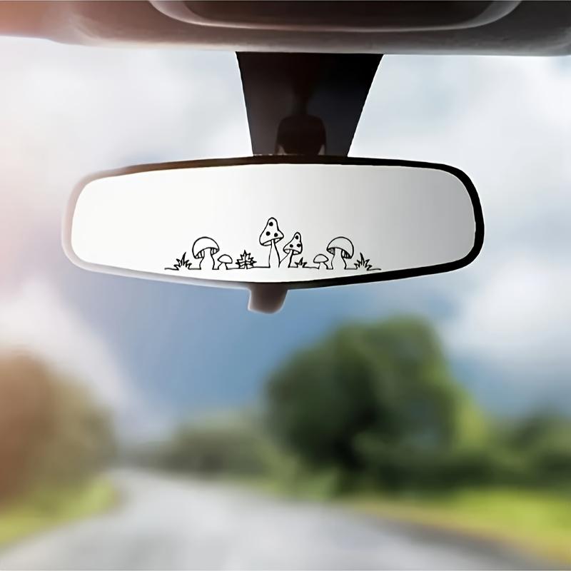 2PCS Decorative stickers for rearview mirror window glass